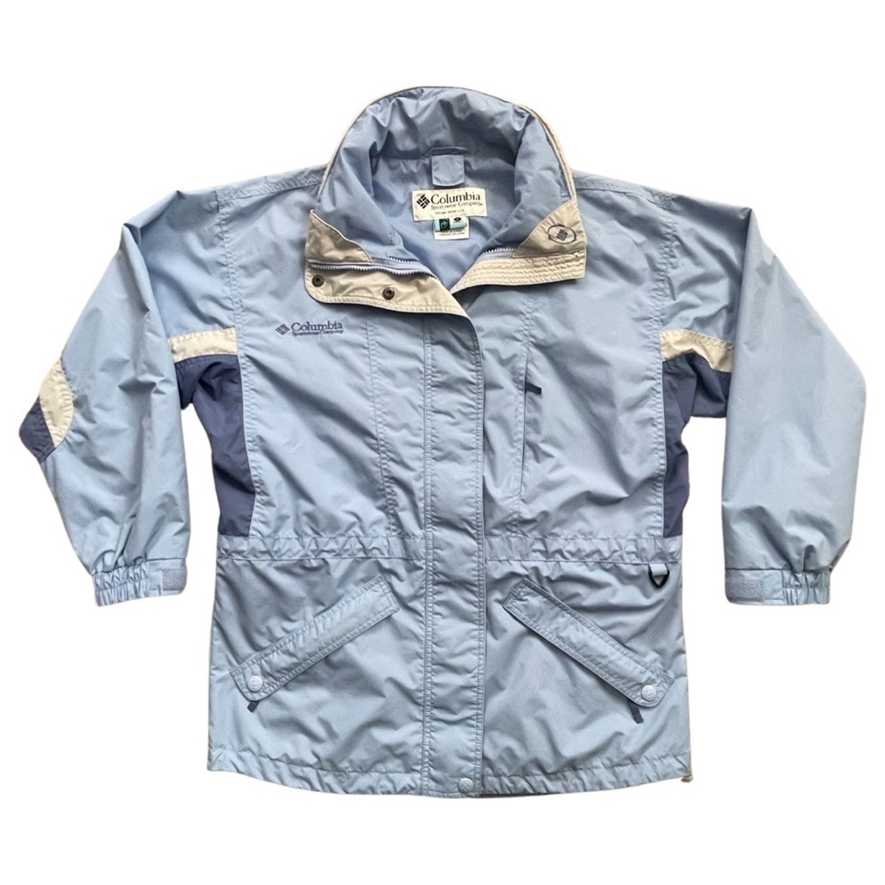 COLUMBIA Lightweight Windbreaker Outdoor Jacket Blue Women’s Size Small.
